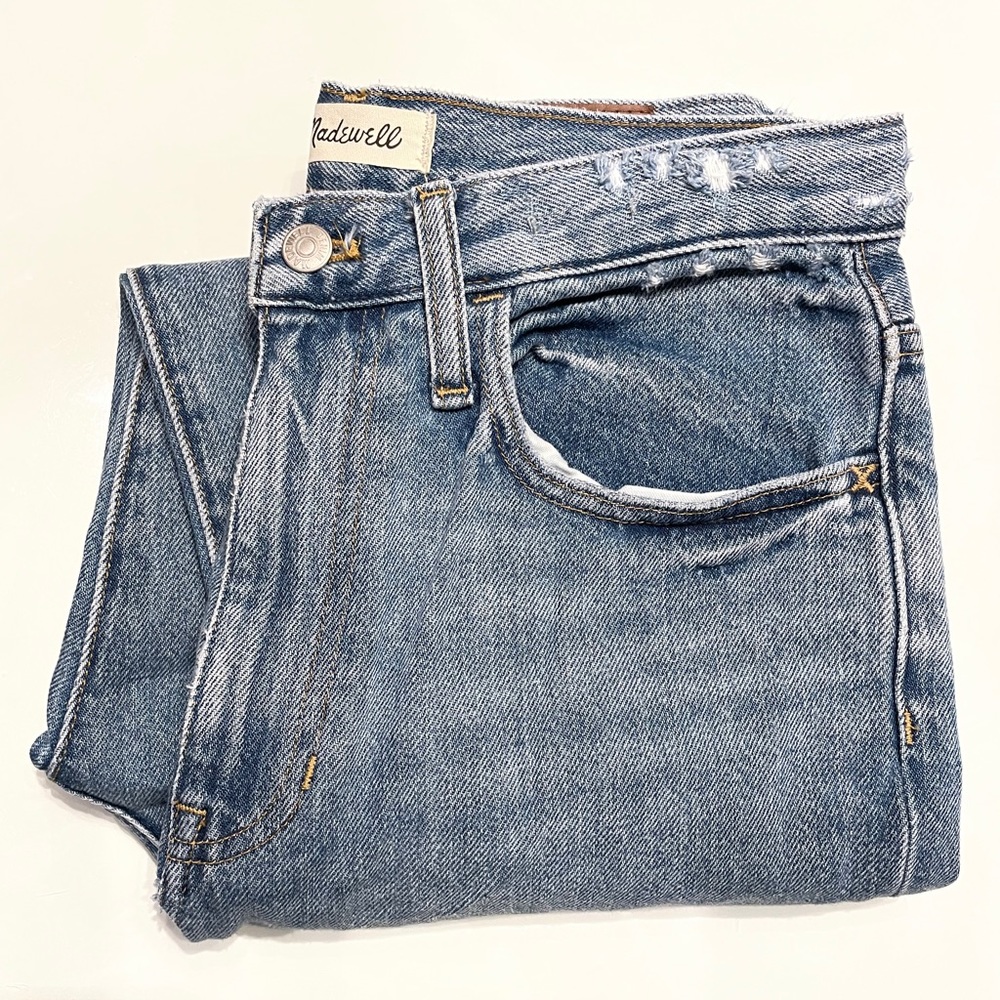 Madewell high-waisted mom jeans, size 28